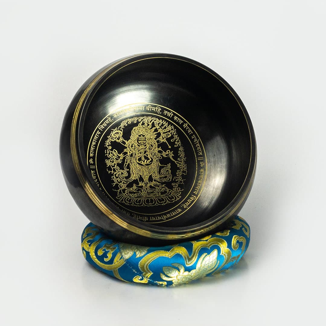 7 Inch Hand Etched Kaal Bhairav Tibetan Vessel for Deep Spiritual Protection alternate
